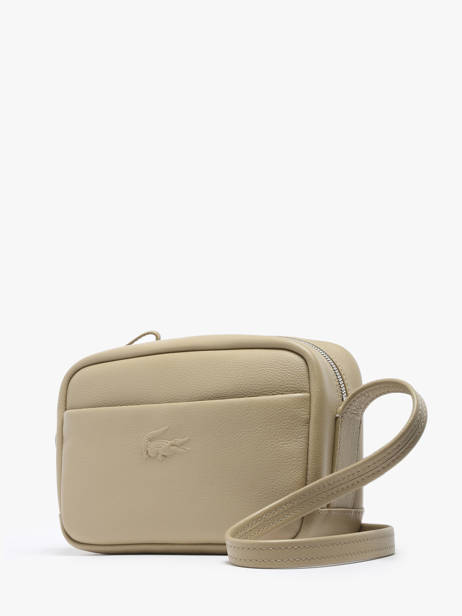 Cross Body Tas City Court Leder Lacoste Beige city court NF4506IE ander zicht 2